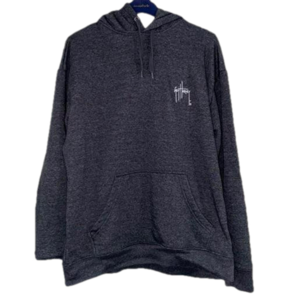 Men's Guy Harvey Hoodie Dark charcoal Gray M